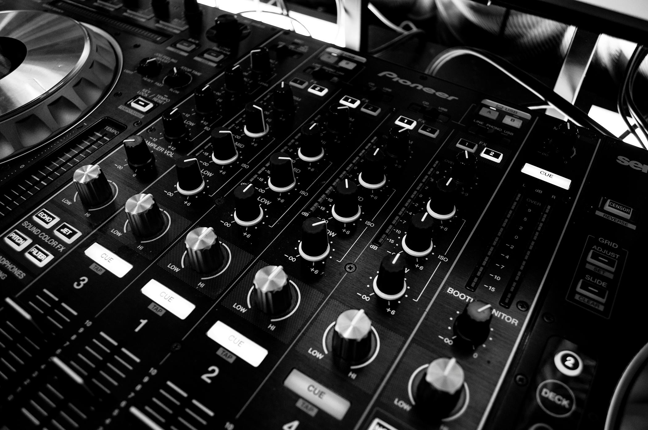 DJ-tafel met knopjes